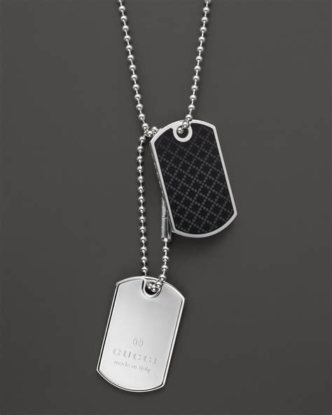 mens gucci dog tags|luxury dog tags for pets.